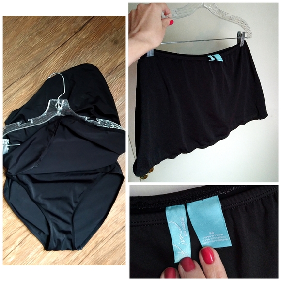 kim swim wear Swim Nwot Black Swim Mini Skort Poshmark
